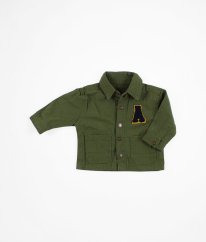 Olivová košilová bunda jaro/podzim