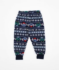 Modré semišové tepláky/pizámové nohavice PRIMARK