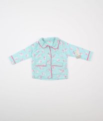 Tyrkysový hebký flanelový pyžamový kabátik PRIMARK