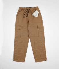 Hnědé kalhoty ze silné bavlny C&A