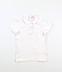 Bílé piké polo tričko GEORGE