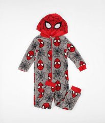 Šedý plyšový overal SPIDERMAN