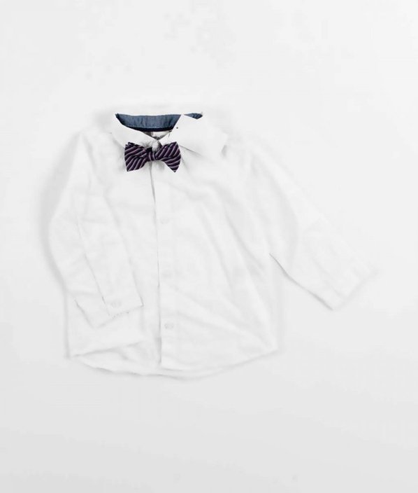Bílá košile s motýlkem H&M