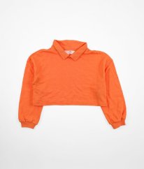 Pomarančová crop mikina H&M