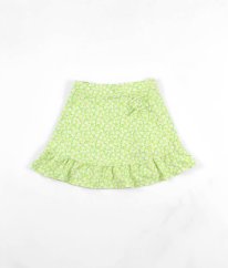 Svěží zelená květovaná sukně MATALAN