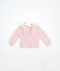 Růžový svetr s límečkem NUTMEG