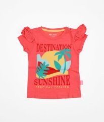 Tmavě broskvové tričko BABY NATION