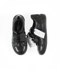 Černé KOŽENÉ boty (EU 32, měřená stélka 20 cm)NEXT