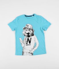 Tyrkysové tričko s obrázkom C&A