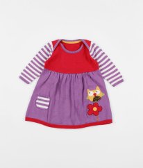 Fialovočervené svetríkové šaty MARKS & SPENCER