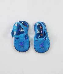 Modré gumové sandálky