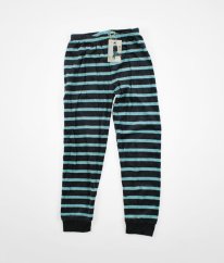 Tyrkysovočierne semišové pyžamové nohavice LILY & DAN