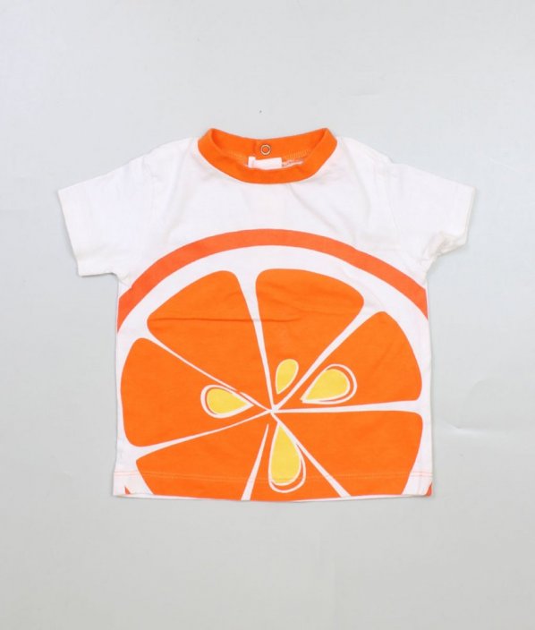 Bílooranžové tričko s pomerančem PRÉNATAL