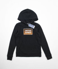 Modročierna silnejšia mikina JACK & JONES