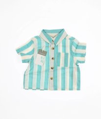 Krémovomodrá pruhovaná košile PRIMARK