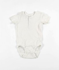 Bílé žebrované body z biobavlny H&M