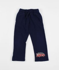 Tmavě modré silnější tepláky