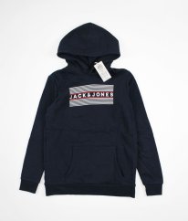 Tmavomodrá silnejšia mikina (170-176) JACK & JONES