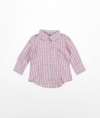 Fialovobiela košela BENETTON
