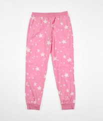 Ružové silnejšie pyžamové nohavice F&F