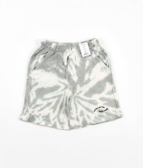 Béžovozelené teplákové žebrované kraťasy z biobavlny GEORGE