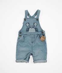 Modré riflové lacláče s krabem MOTHERCARE