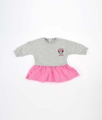 Šedorůžové silnější mikinové šaty MARKS & SPENCER