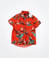 Červená košile s listy NEXT