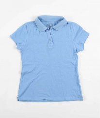 Modré tričko s límečkem