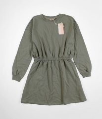 Křídově zelené silnější mikinové šaty ONLY