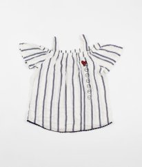 Smotanová prúžkovaná blúzka C&A