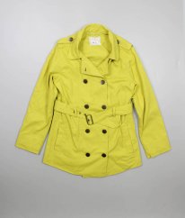 Žlutozelený kabát jaro/podzim NEXT