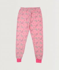 Růžové fleecové pyžamové kalhoty/tepláky DUNNES