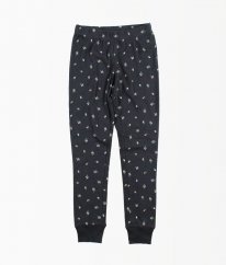 Tmavě šedé pyžamové kalhoty s květy KIABI