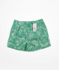 Zelenozlaté brokátové kraťasy s vreckami THE NEW