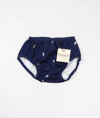 Modré UV 50+ plavkové kalhotky s obdélníčky MARMAR COPENHAGEN