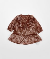 Starorůžové sametové šaty NUTMEG