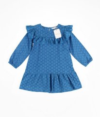 Modré bavlněné krajkové šaty se spodničkou COMPANIA FANTASTICA