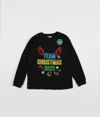 Černé vánoční triko