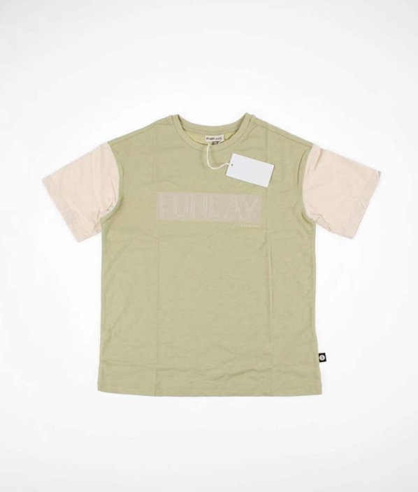 Béžovozelené tričko POMP DE LUX