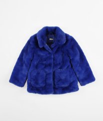 Modrý plyšový kabát JOHN LEWIS