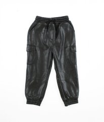 Čierne koženkové nohavice NEXT