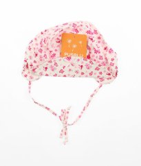 Bílorůžová letní kšiltovka (44/45 cm) PUSBLU