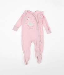 Růžový overal s labutí MATALAN