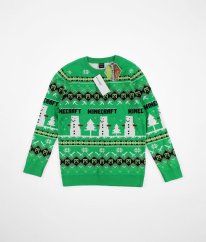 Zelený svetr MINECRAFT