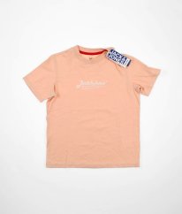 Světle lososové tričko JACK & JONES