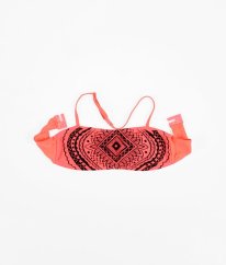Oranžová reflexná plavková podprsenka s výplňami (obvod 60cm pružný) YIGGA
