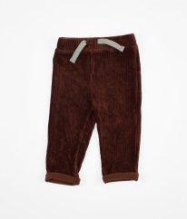 Čokoládové žebrované kalhoty NUTMEG