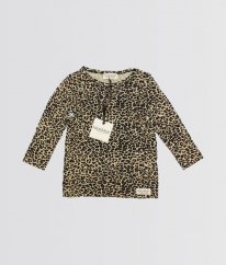 Béžovohnědé leopardí triko MARMAR COPENHAGEN