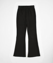 Černé žebrované kalhoty PRIMARK